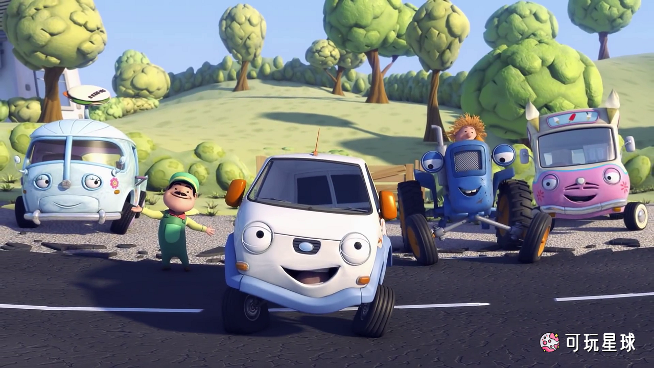 《Olly the Little White Van》小汽车欧力英文版，全65集，1080P高清视频带中英文字幕，百度网盘下载！ - 可玩星球-可玩星球